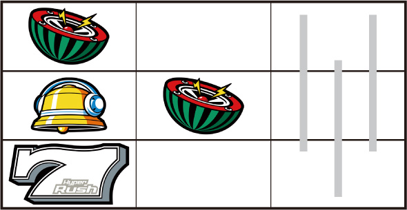 パチスロハイパーラッシュ 内部状態関連 スイカの種類について