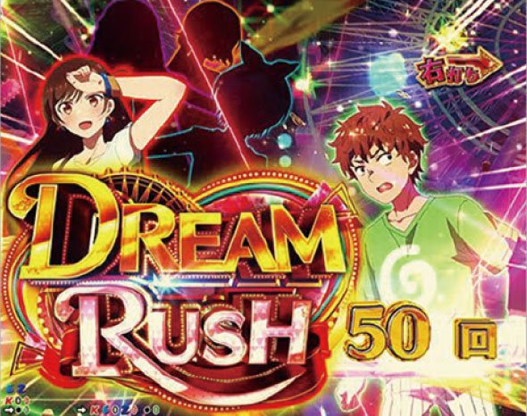 Pフィーバー彼女、お借りします LT‐Light ver. DREAM RUSH中の演出 モード概要