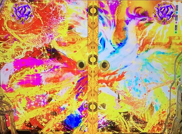 e花の慶次~黄金の一撃 予告演出 リーチ前予告