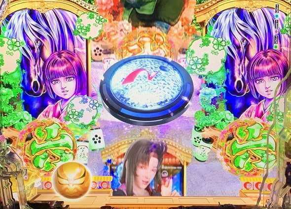 e花の慶次~黄金の一撃 予告演出 リーチ後予告