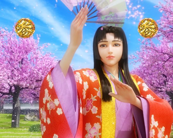 e花の慶次~黄金の一撃 リーチ演出 通常演目リーチ