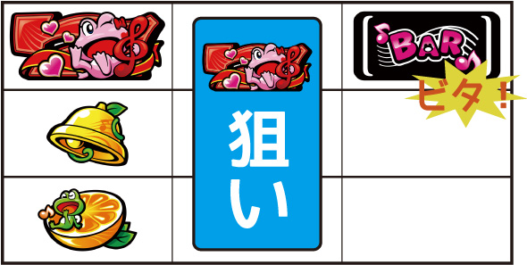 スマスロケロット5BT 打ち方 通常時の打ち方(順押し/BAR狙い)