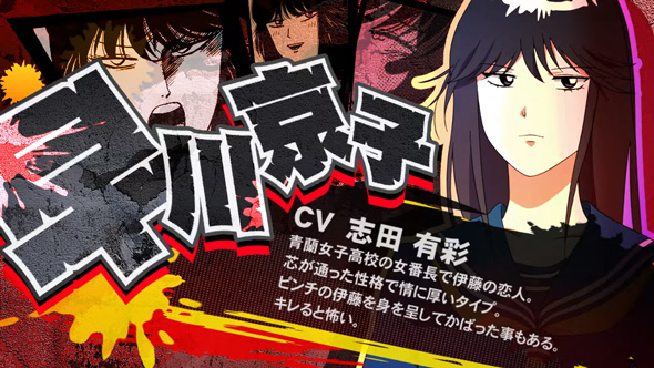 今日から俺は!! パチスロ編 演出 今日俺ボーナス-紹介編-中のキャラ紹介について