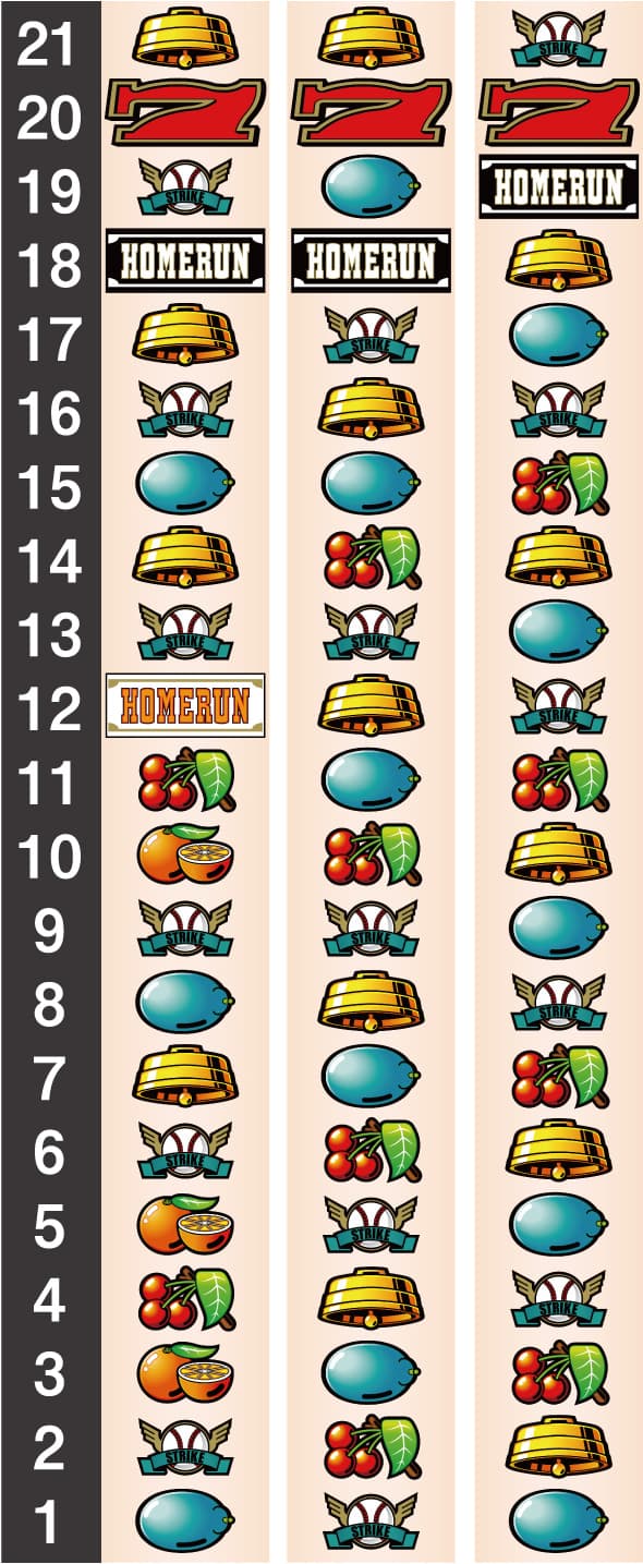 LBトリプルクラウンセブン リール配列