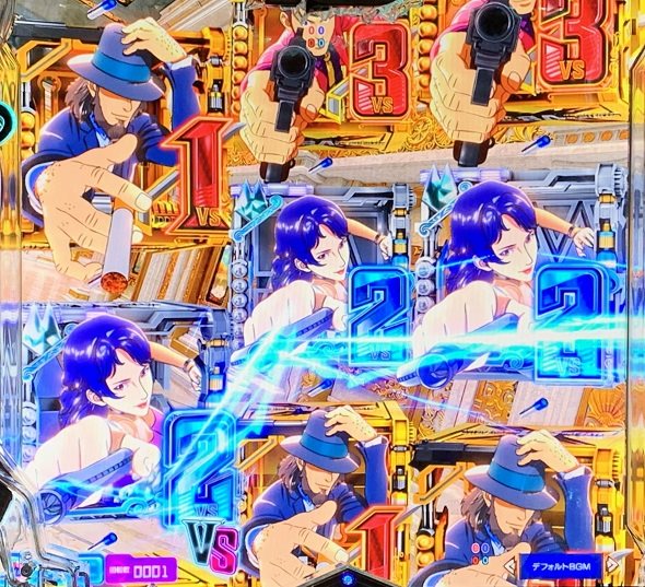 eルパン三世VSキャッツ・アイ 予告演出 リーチ前予告