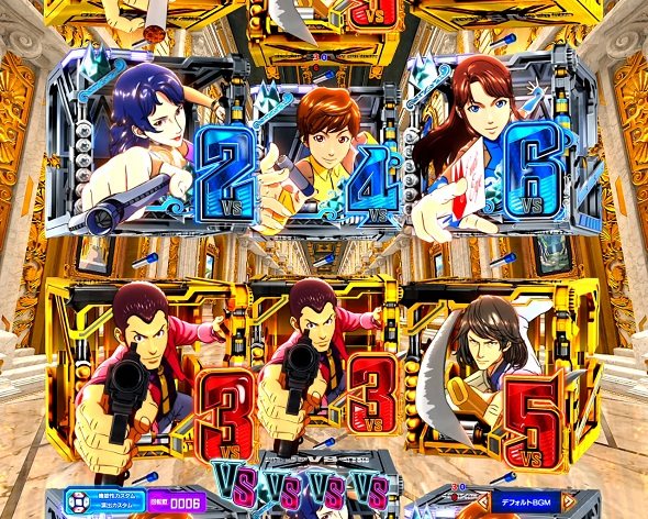 eルパン三世VSキャッツ・アイ 予告演出 リーチ前予告