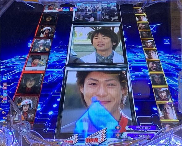 P ウルトラマンメビウス デカヘソ319 予告演出 リーチ前予告