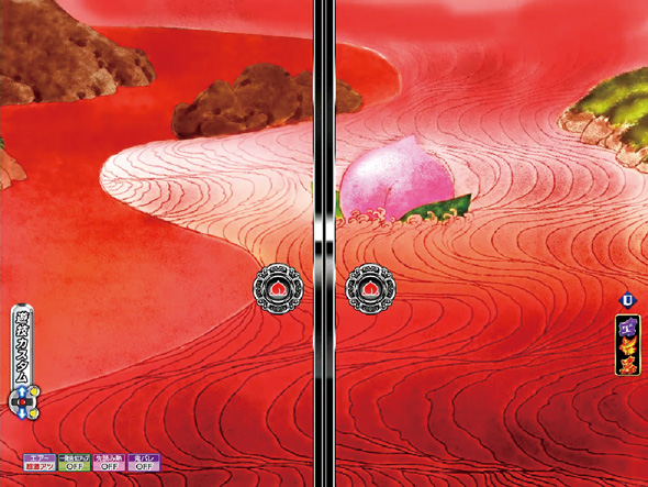 P モモキュンソード 速撃3000+ 予告演出 リーチ後予告