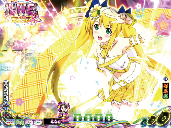 P モモキュンソード 速撃3000+ 予告演出 リーチ前予告