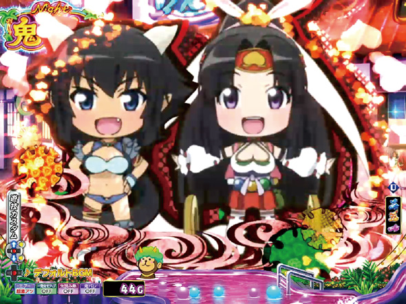 P モモキュンソード 速撃3000+ 予告演出 リーチ前予告