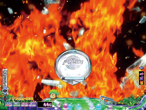 P モモキュンソード 速撃3000+ 予告演出 リーチ前予告