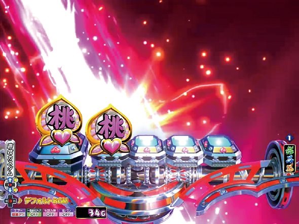 P モモキュンソード 速撃3000+ 予告演出 先読み予告