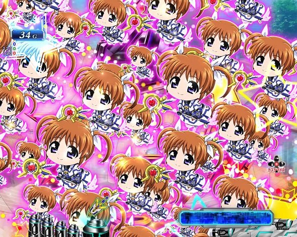 e魔法少女リリカルなのは 予告演出 リーチ後予告