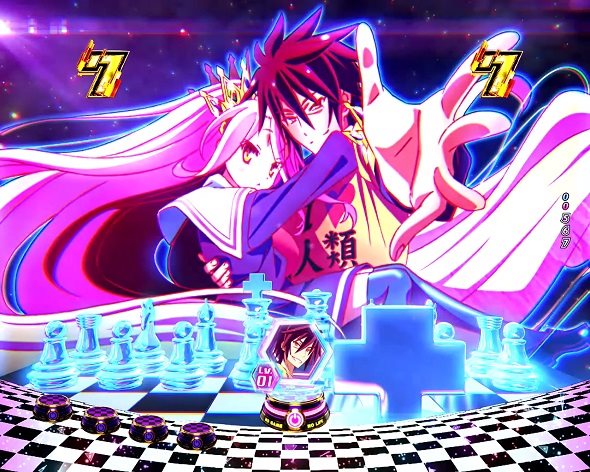 e ノーゲーム・ノーライフ 199Ver. 予告演出 リーチ後予告