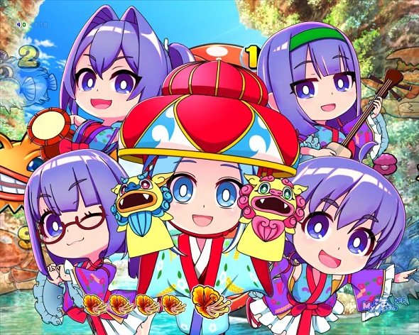 Pスーパー海物語IN沖縄6 沖縄モード中の演出 予告・リーチ演出