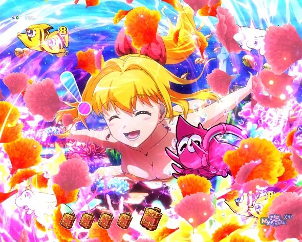 Pスーパー海物語IN沖縄6 美ら旅モード中の演出 予告・リーチ演出