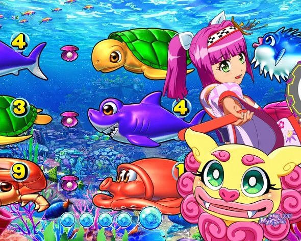 Pスーパー海物語IN沖縄6 大当り中の演出 大当りの種類