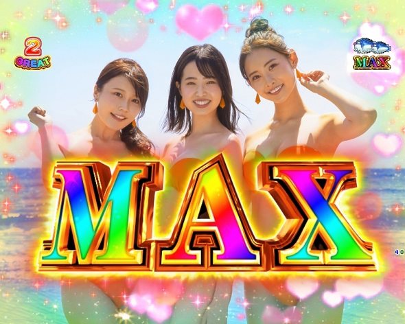 PA大海物語5ブラックLT99ver. 大当り中の演出 右打ち中の大当り演出