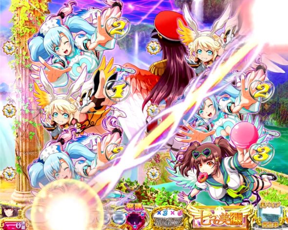 P 七つの美徳 ゴールデンエンジェルタイム スイート99Ver. 予告演出 予告演出