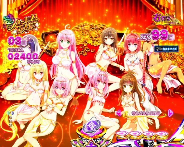 P ToLOVEるダークネス 100ver. 超ハーレムTIME中の演出 モード概要