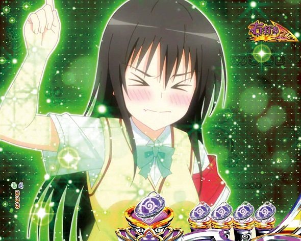 P ToLOVEるダークネス 100ver. 超ハーレムTIME中の演出 リーチ演出