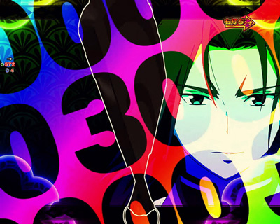 Pフィーバーうたわれるもの 199ver. 大当り中の演出 右打ち中の大当り演出