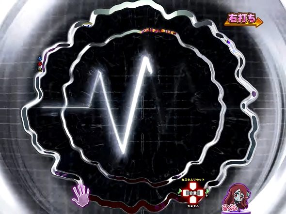 Pゾンビランドサガ サガRUSH(LTチャンス)中の演出 ホラーモード中の演出