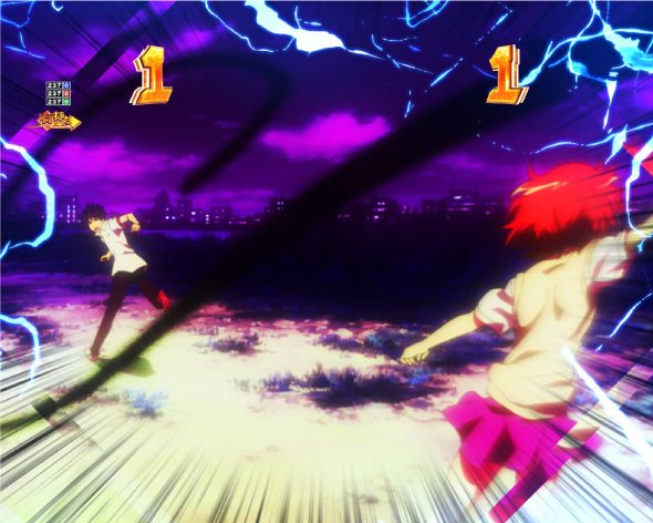 Pとある科学の超電磁砲2 超電磁砲RUSH中の演出 リーチ演出