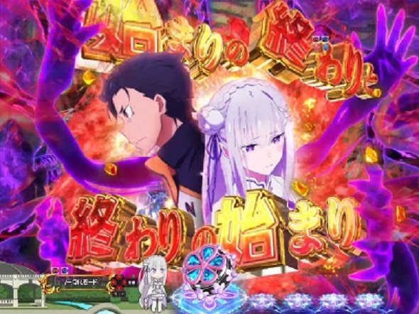 P Re:ゼロから始める異世界生活 鬼がかり 99ver. 予告演出 リーチ前予告