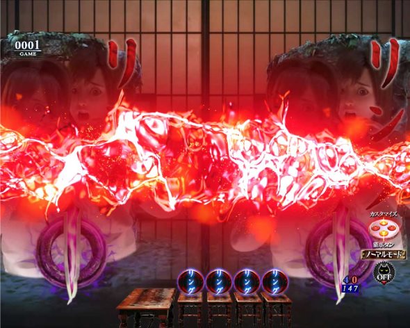 Pリング 呪いの7日間3 甘デジver. 予告演出 リーチ後予告