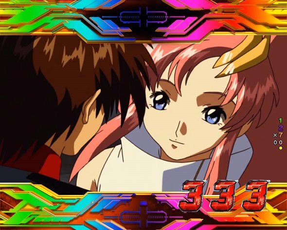 Pフィーバー機動戦士ガンダムSEED LT‐Light ver. リーチ演出 全回転リーチ