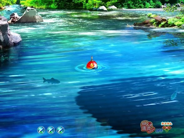 P清流物語4 ヌシを求めて4000匹 釣りパチモード中の演出 予告演出