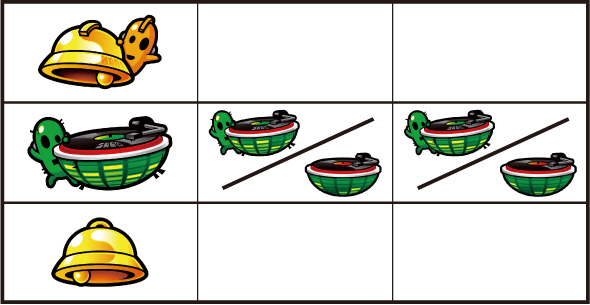 SHAKE BONUS TRIGGER 内部状態関連 ベル/スイカフラグについて