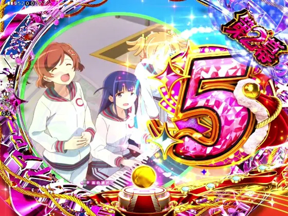 P少女☆歌劇 レヴュースタァライト ラッキートリガー4500 予告演出 リーチ前予告