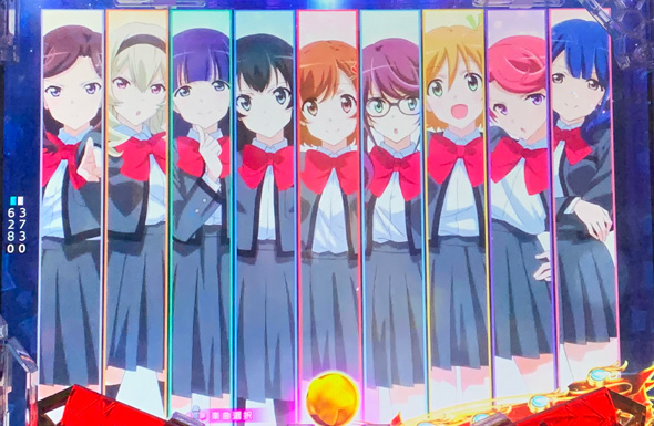 P少女☆歌劇 レヴュースタァライト ラッキートリガー4500 予告演出 リーチ後予告