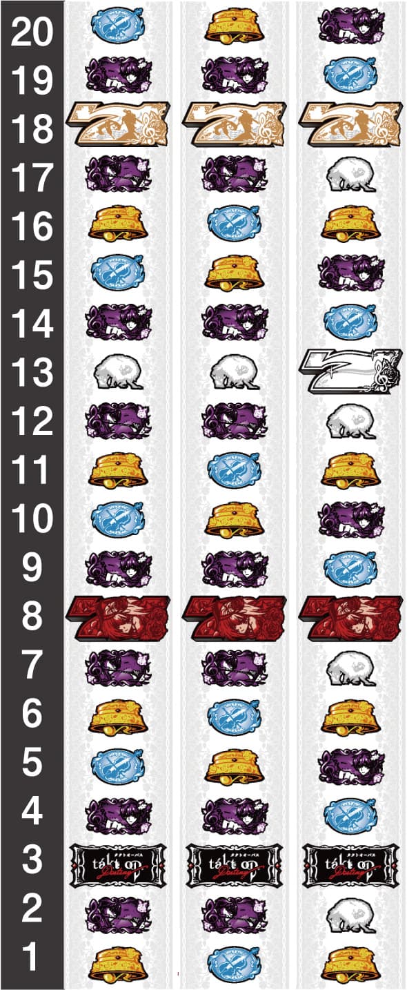 Lタクトオーパス デスティニー リール配列