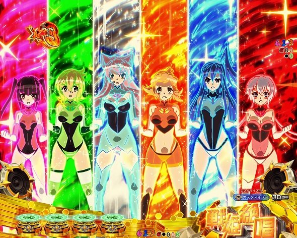 eフィーバー戦姫絶唱シンフォギア4 キャロル ver. 予告演出 リーチ前予告