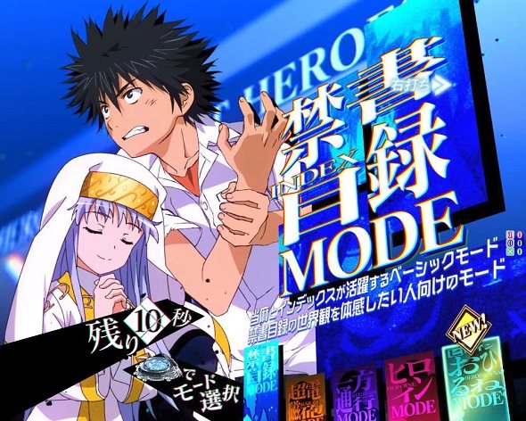 Pとある魔術の禁書目録2 Light PREMIUM 2000 ver. 最強領域(ラッキートリガー)中の演出 モード概要