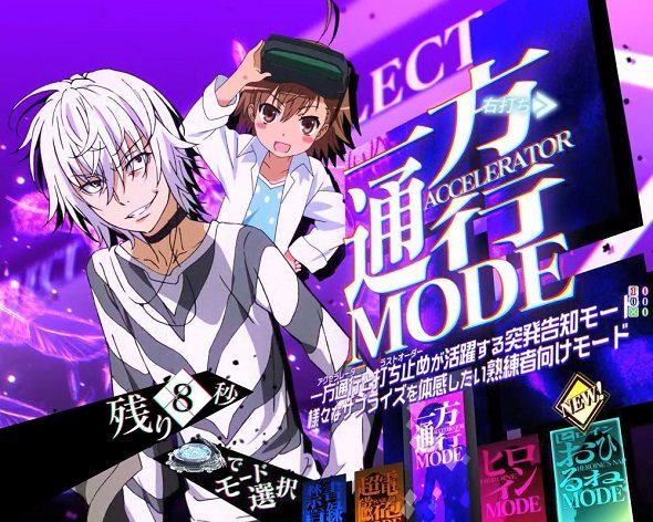 Pとある魔術の禁書目録2 Light PREMIUM 2000 ver. 最強領域(ラッキートリガー)中の演出 モード概要