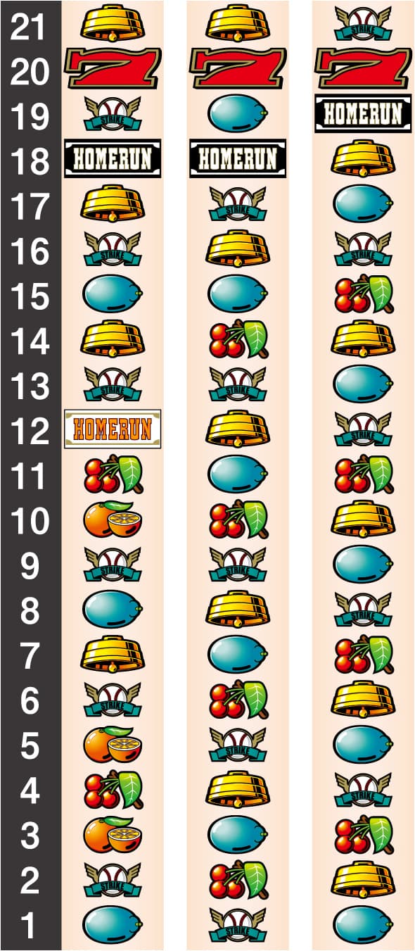 LBトリプルクラウン リール配列