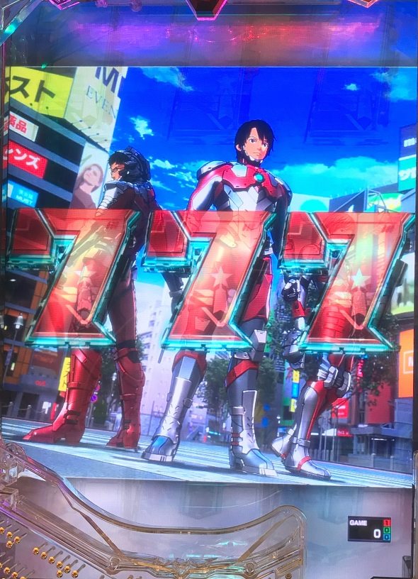 e ULTRAMAN 2400★80 リーチ演出 全回転リーチ