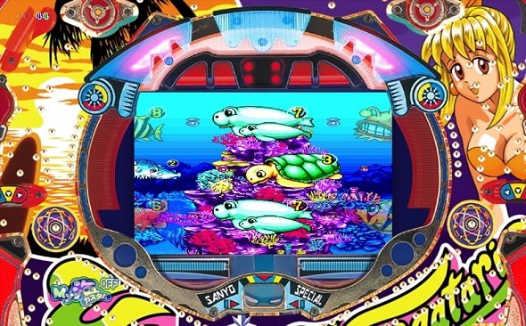 PA海物語3R3 1999年版モードの演出 予告・リーチ演出