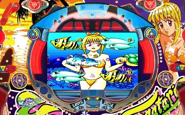 PA海物語3R3 1999年版モードの演出 予告・リーチ演出