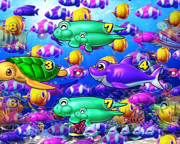 P海物語 極JAPAN 海モード中の演出 予告・リーチ演出