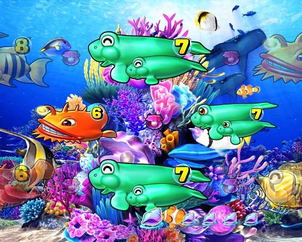 P海物語 極JAPAN 海モード中の演出 予告・リーチ演出