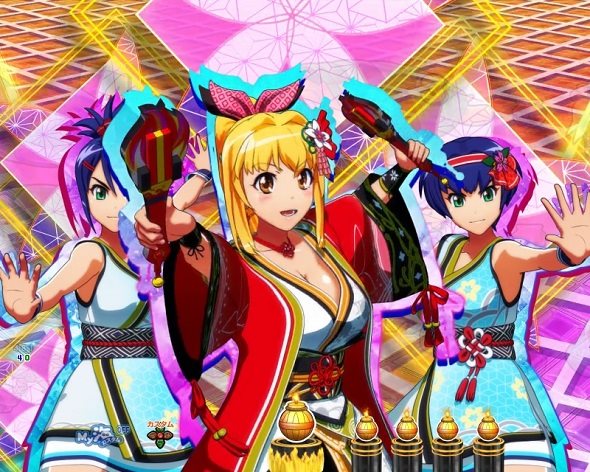 P海物語 極JAPAN 花火モード中の演出 予告・リーチ演出