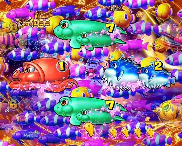 P海物語 極JAPAN 極ノ刻中の演出 予告演出