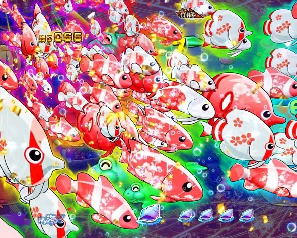 P海物語 極JAPAN 極ノ刻中の演出 予告演出