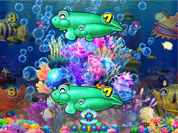 PAスーパー海物語IN地中海2 海モード中の演出 リーチ演出