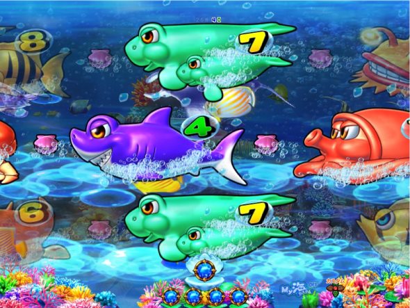 PAスーパー海物語IN地中海2 海モード中の演出 リーチ演出